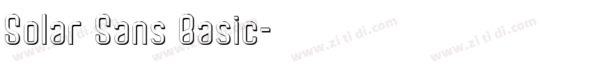Solar Sans Basic字体转换
